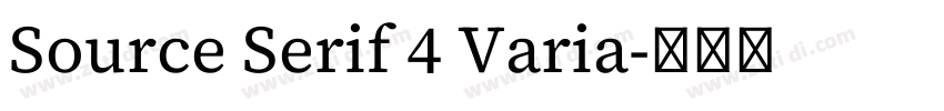 Source Serif 4 Varia字体转换